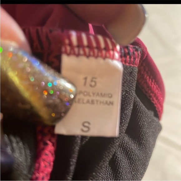 BURGUNDY MONOKINI SMALL - Picture 3 of 3